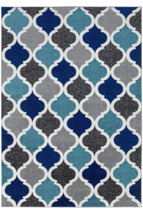 ALFOMBRA MODALFO FLORIDA CONTEMPORÁNEA MODERNA 79 TURQUESA 200 X 290 CM - 1