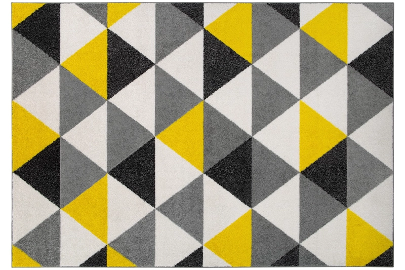 ALFOMBRA MODALFO FLORIDA CONTEMPORÁNEA MODERNA 80 AMARILLA 244 X 305 CM - 1