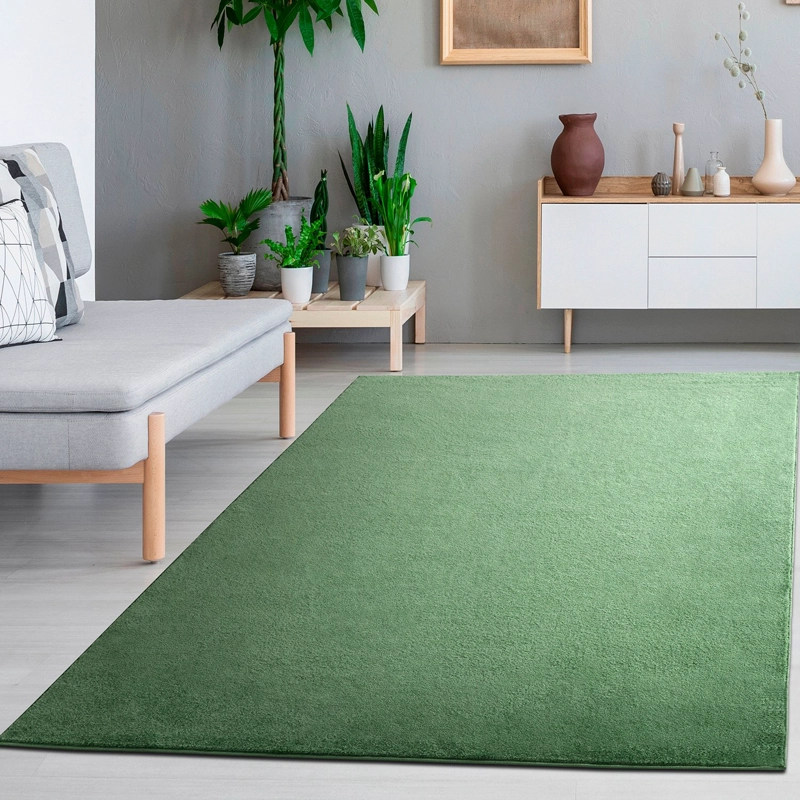 ALFOMBRA MODALFO FLORIDA CONTEMPORÁNEA MODERNA UNICOLOR VERDE 240 X 305 CM - 2