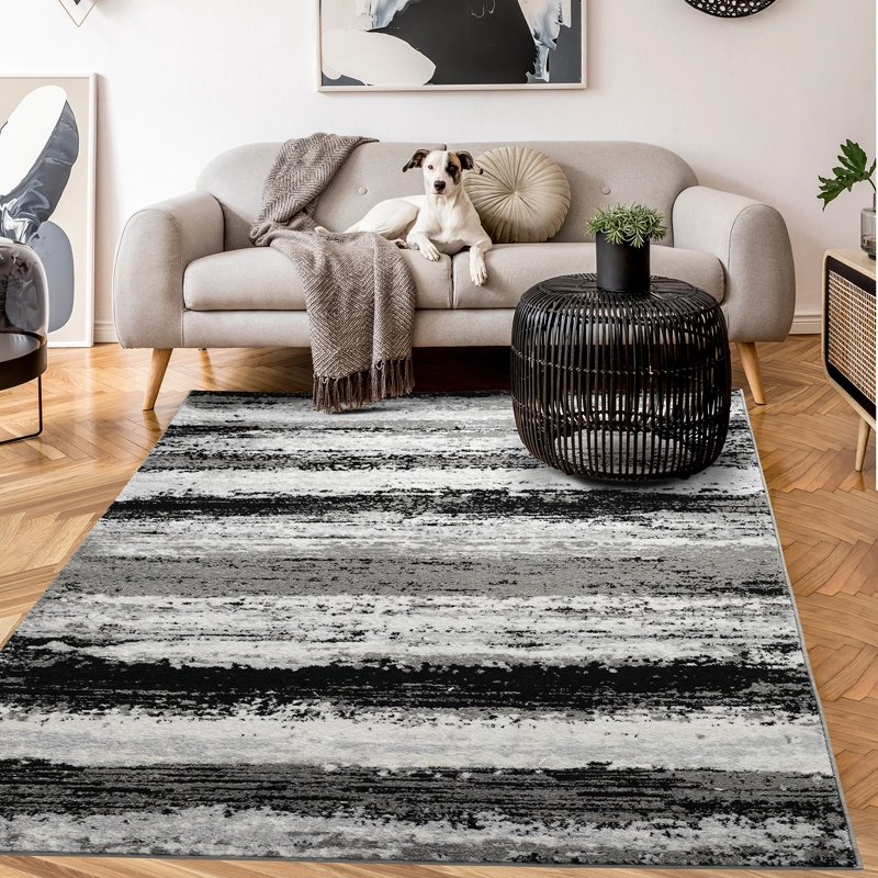 ALFOMBRA MODALFO FLORIDA CONTEMPORÁNEA MODERNA GRIS 200 X 290 CM - 2