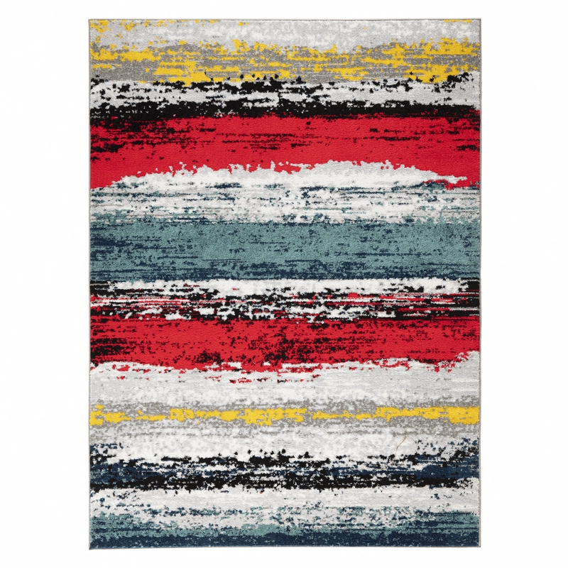 ALFOMBRA MODALFO FLORIDA CONTEMPORÁNEA MODERNA ROJA 200 X 290 CM - 1
