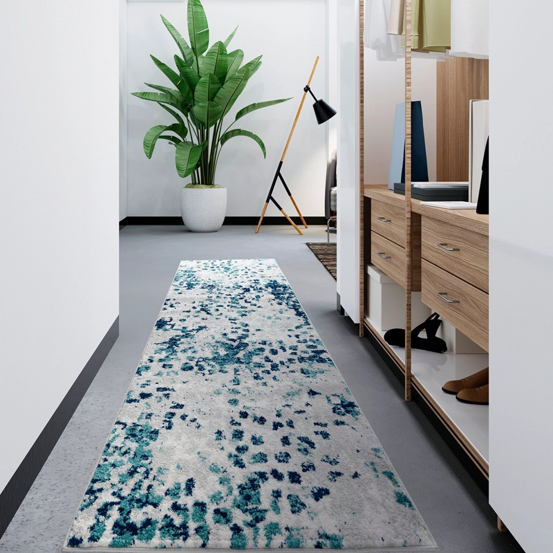 ALFOMBRA MODALFO FLORIDA CONTEMPORÁNEA MODERNA AZUL 120 X 180 CM - 2