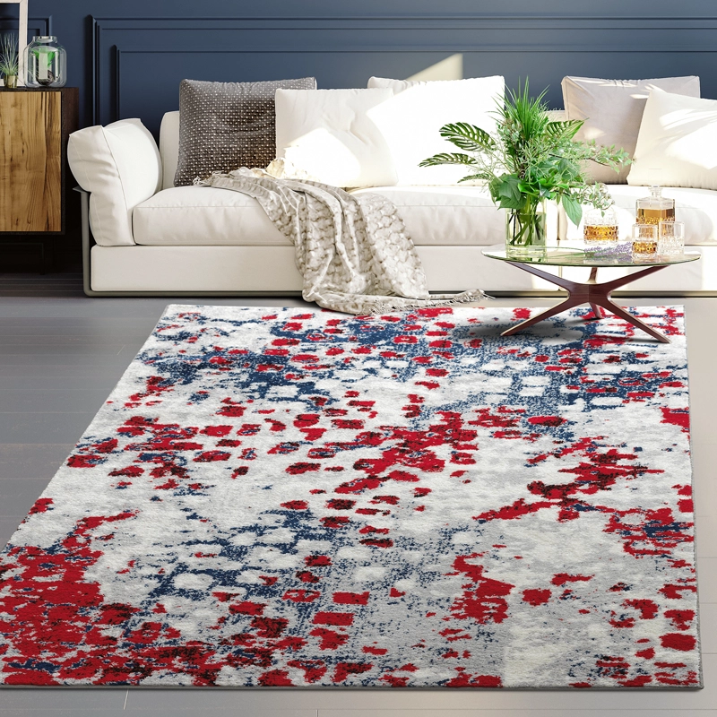 ALFOMBRA MODALFO FLORIDA CONTEMPORÁNEA MODERNA ROJA 200 X 290 CM - 2