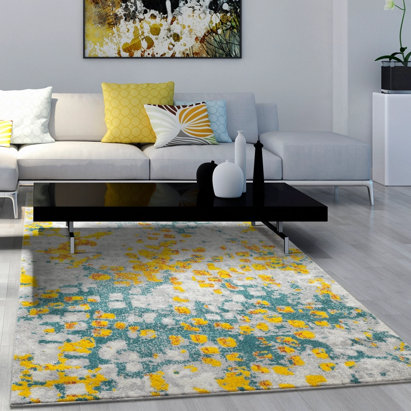 ALFOMBRA MODALFO FLORIDA CONTEMPORÁNEA MODERNA AMARILLA 200 X 290 CM - 2