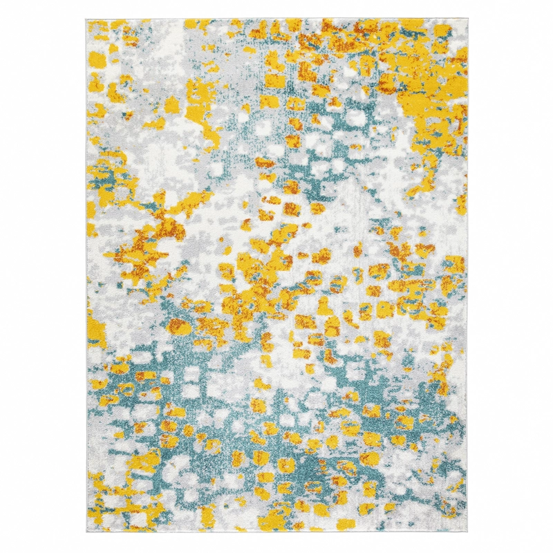 ALFOMBRA MODALFO FLORIDA CONTEMPORÁNEA MODERNA AMARILLA 240 X 305 CM - 1
