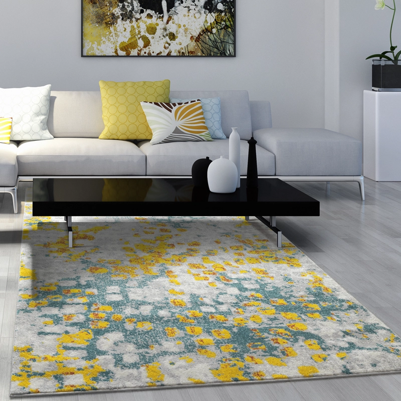 ALFOMBRA MODALFO FLORIDA CONTEMPORÁNEA MODERNA AMARILLA 240 X 305 CM - 2