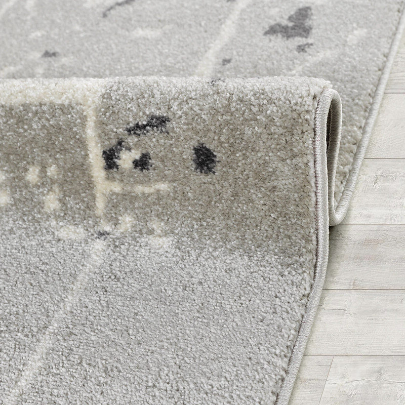 ALFOMBRA MODALFO FLORIDA CONTEMPORÁNEA MODERNA GRIS 120 X 180 CM - 3