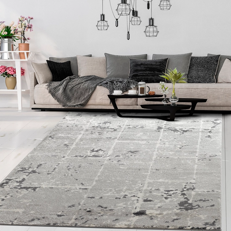 ALFOMBRA MODALFO FLORIDA CONTEMPORÁNEA MODERNA GRIS 200 X 290 CM - 2