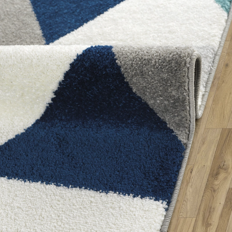 ALFOMBRA MODALFO FLORIDA CONTEMPORÁNEA MODERNA TURQUESA 160 X 210 CM - 3