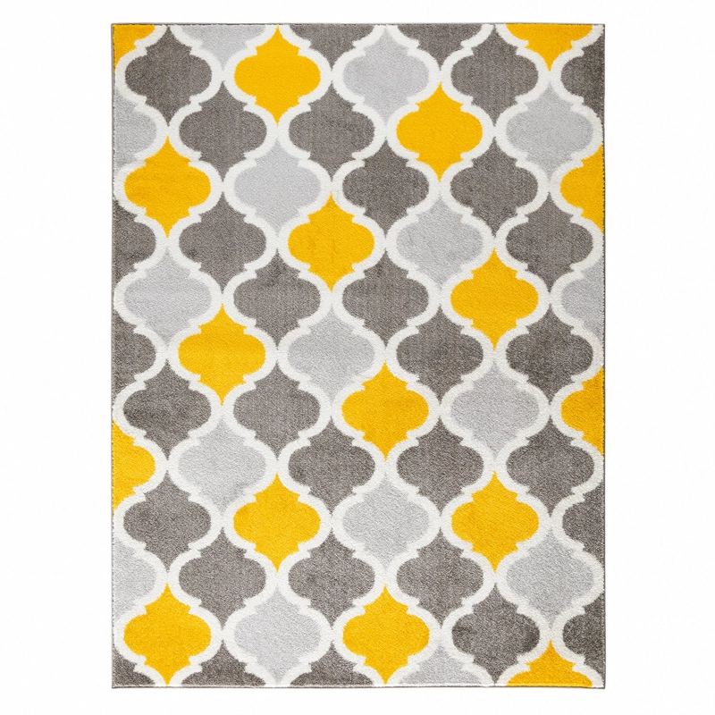ALFOMBRA MODALFO FLORIDA CONTEMPORÁNEA MODERNA AMARILLA 160 X 210 CM - 1