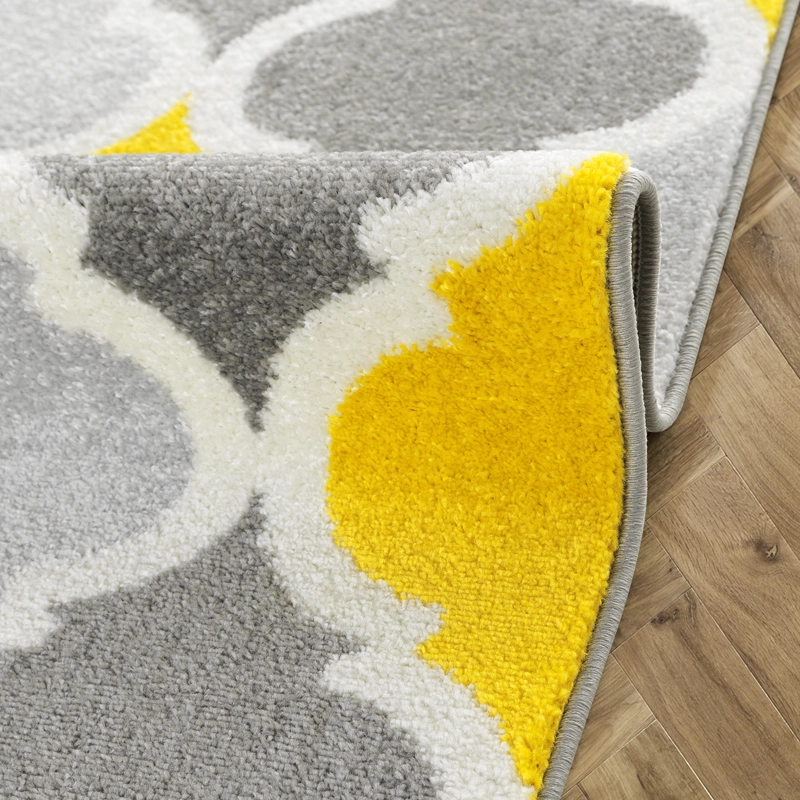 ALFOMBRA MODALFO FLORIDA CONTEMPORÁNEA MODERNA AMARILLA 160 X 210 CM - 3