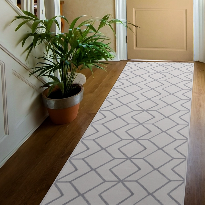 ALFOMBRA PASILLO KASHAN KING BLANCO 66 CM X 430 CM - 2