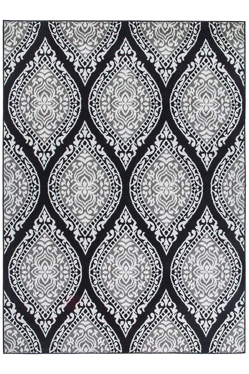 ALFOMBRA KASHAN KING NEGRA 123 CM X 185 CM - 1
