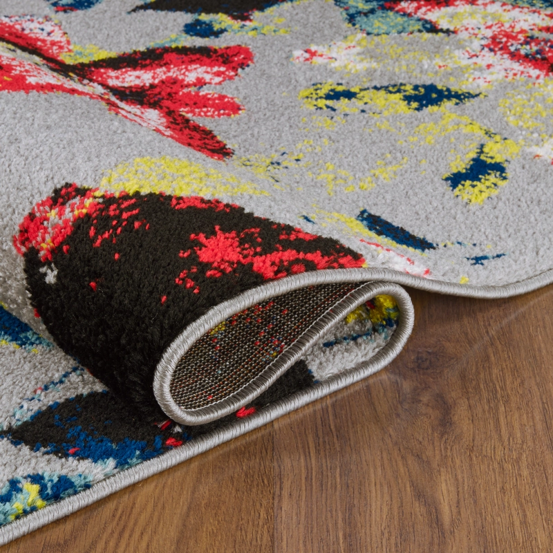 ALFOMBRA FLORIDA GRIS 120 X 180 CM - 3