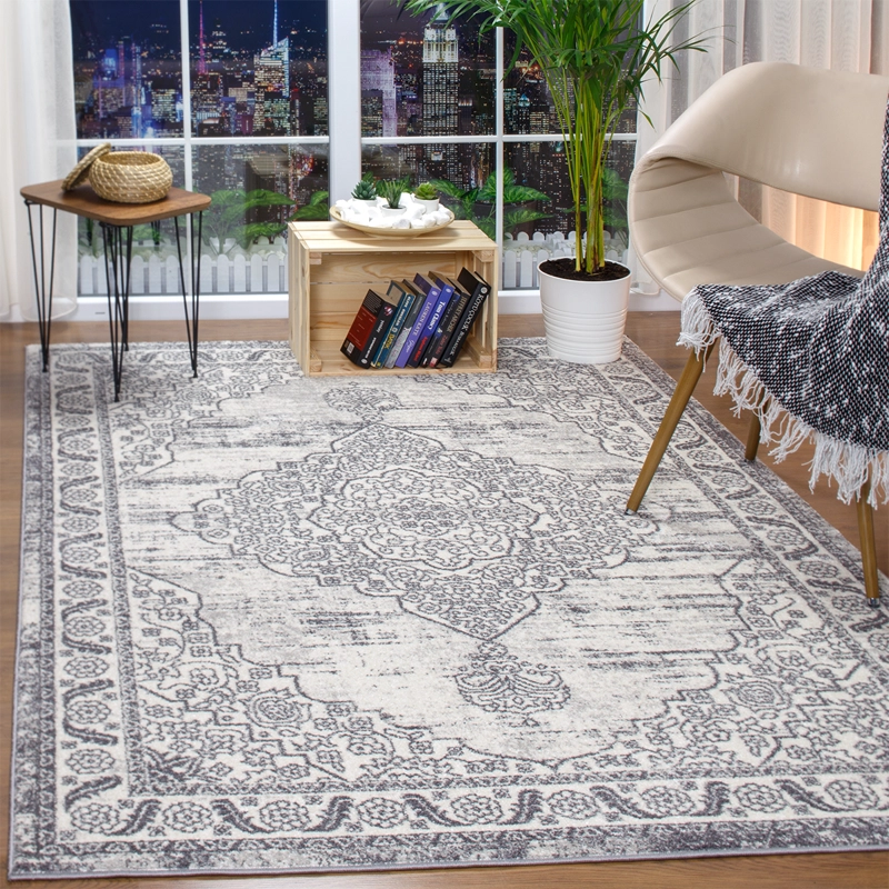 ALFOMBRA FLORIDA GRIS 240 X 305 CM - 2