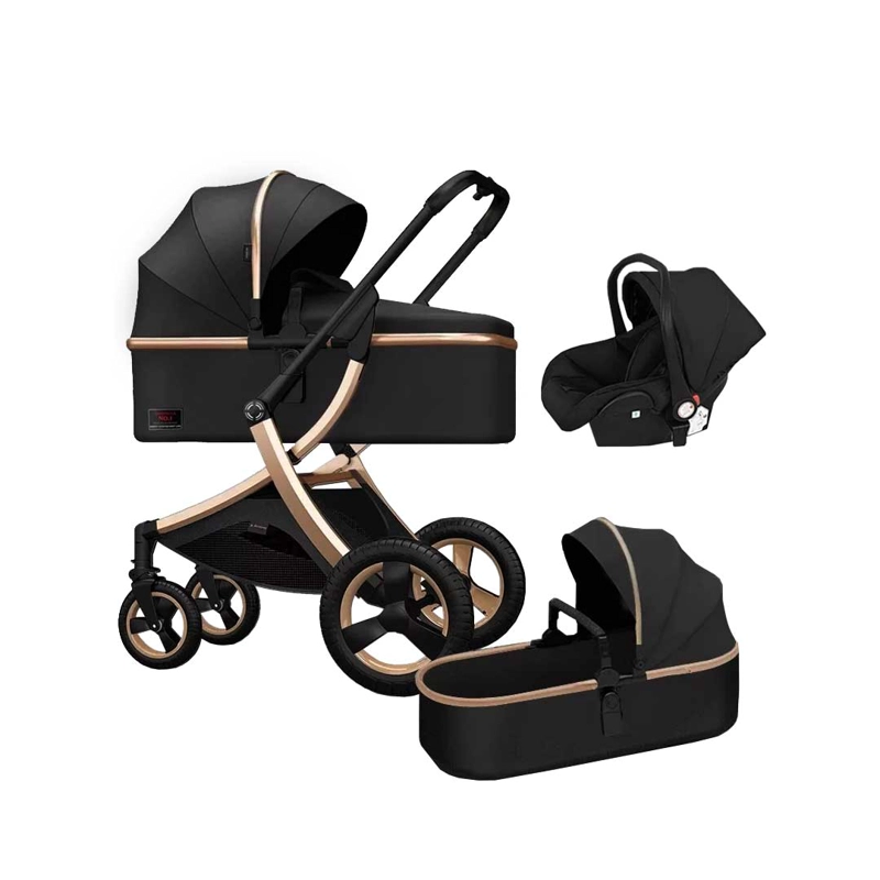 COCHE BABYMINE BEBÉ TRAVEL SYSTEM SIMPLE LIFE DORADO NEGRO - 1