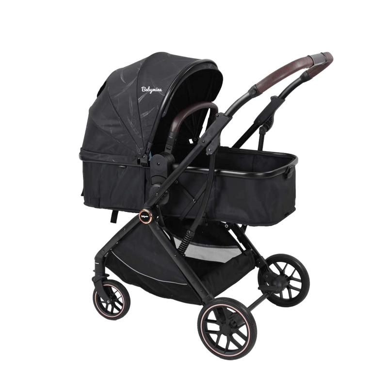 COCHE BABYMINE BEBÉ TRAVEL SYSTEM E-CRIB NEGRO - 1