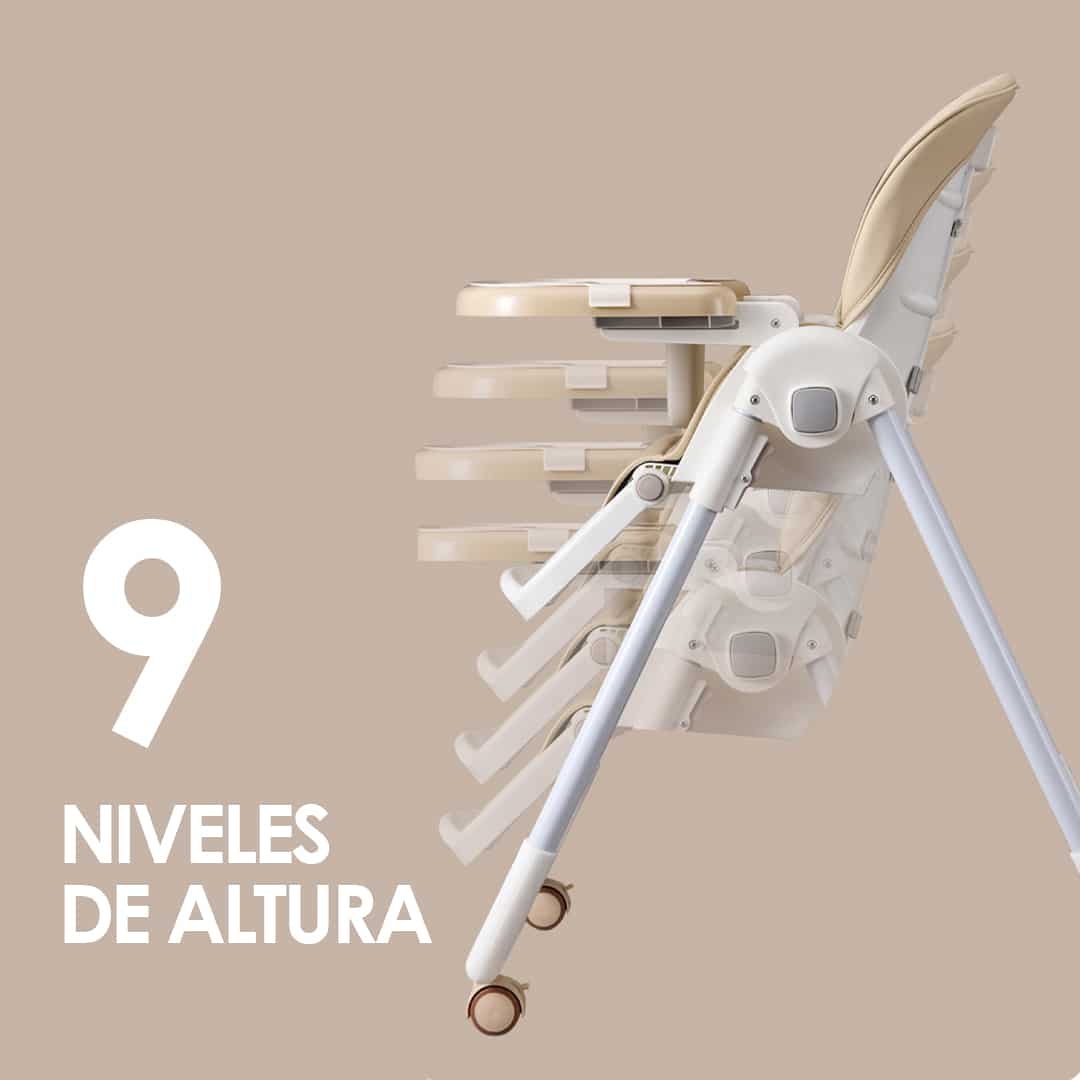 SILLA DE COMER PARA BEBÉ TODO EN 1 ROSADA BABYMINE - 4