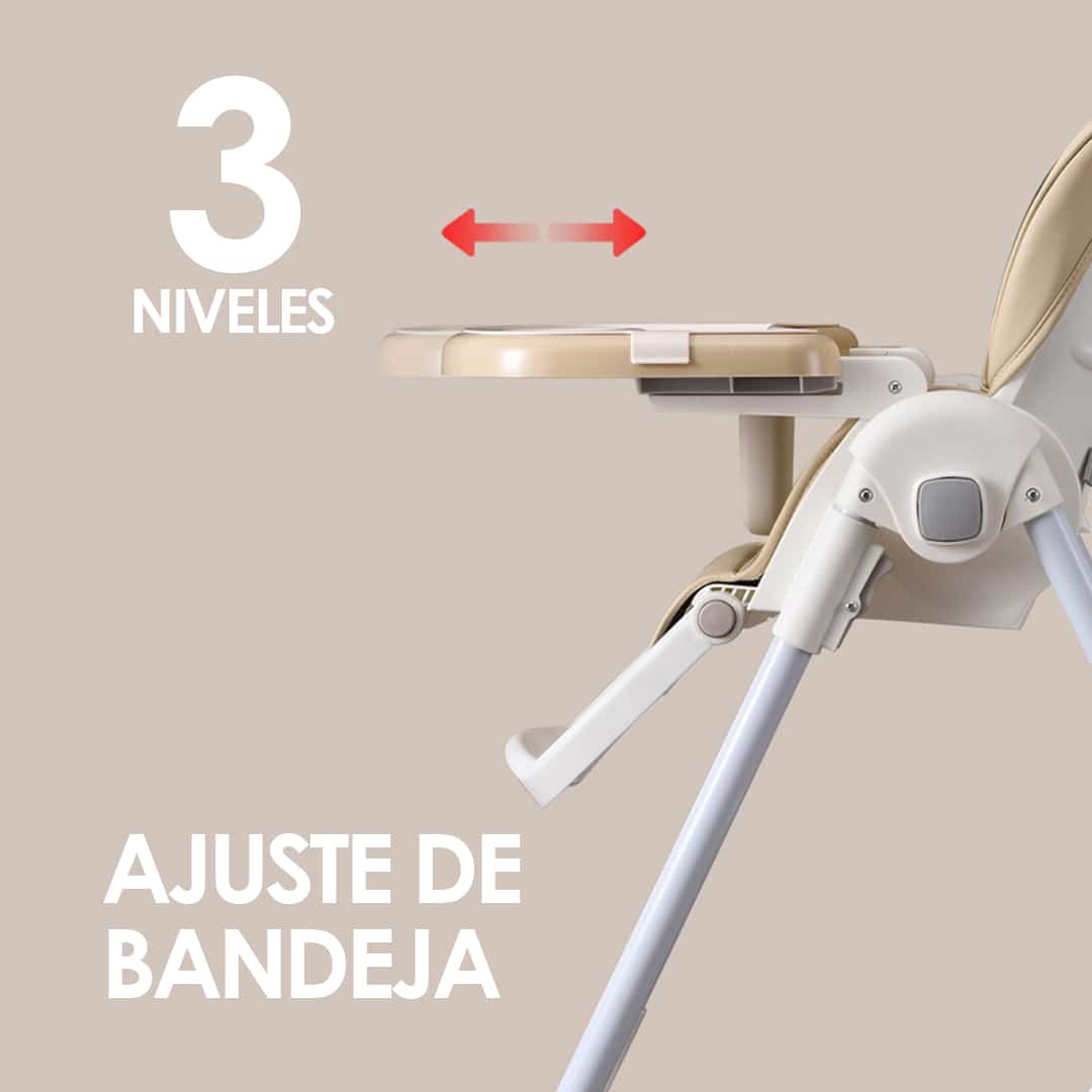 SILLA DE COMER PARA BEBÉ TODO EN 1 ROSADA BABYMINE - 6