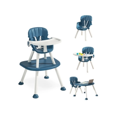 SILLA DE COMER MULTI ETAPAS 4 EN 1 AZUL BABYMINE - 1