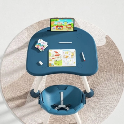 SILLA DE COMER MULTI ETAPAS 4 EN 1 AZUL BABYMINE - 3