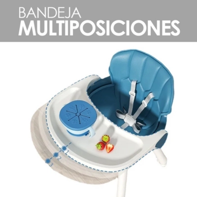 SILLA DE COMER MULTI ETAPAS 4 EN 1 AZUL BABYMINE - 4