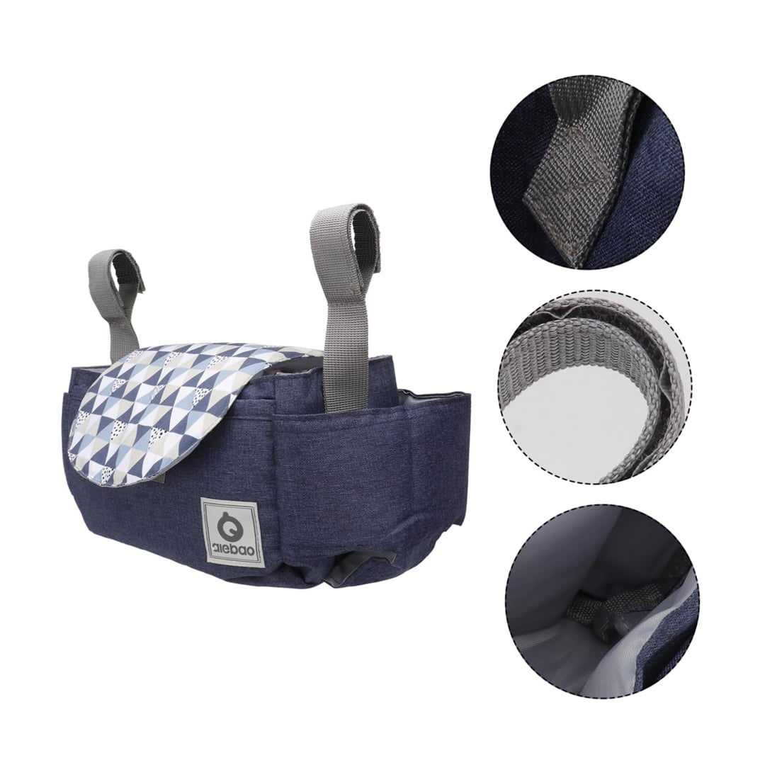 BOLSO BABYMINE AIEBAO MATERNAL COLGANTE COCHE BEBÉ AZUL - 2
