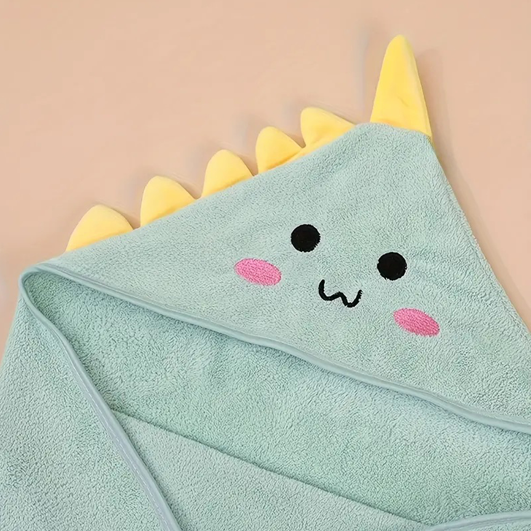TOALLA BABYMINE DINOSAURIO PARA BEBÉ CON CAPUCHA - 2