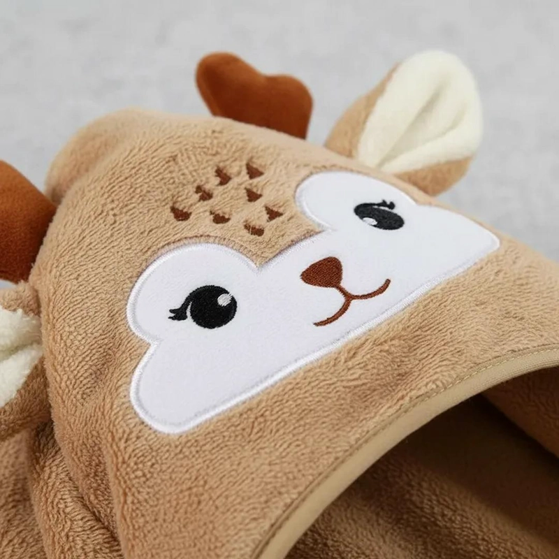 TOALLA BABYMINE DINOSAURIO PARA BEBÉ CON CAPUCHA - 2