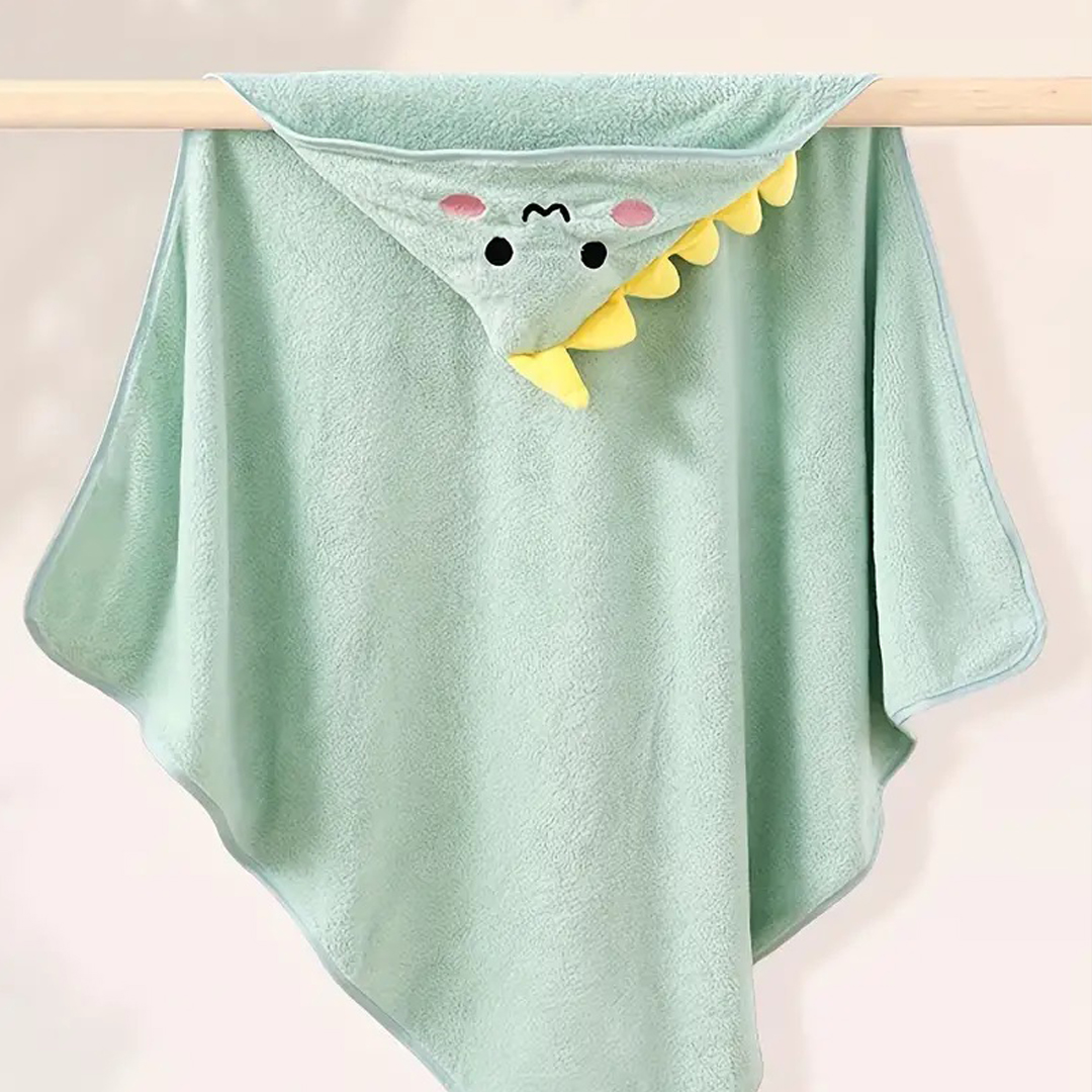 TOALLA BABYMINE DINOSAURIO PARA BEBÉ CON CAPUCHA - 3
