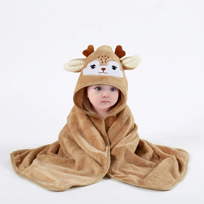 TOALLA BABYMINE DINOSAURIO PARA BEBÉ CON CAPUCHA - 3