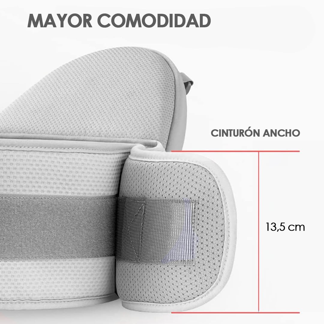 PORTABEBÉ BABYMINE ERGONÓMICO ASIENTO MULTIFUNCIONAL 6 EN 1 GRIS - 6