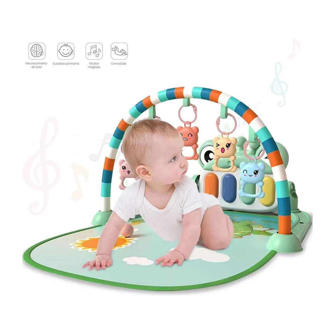 GIMNASIO BABYMINE PEDAL PIANO DINOSAURIO VERDE