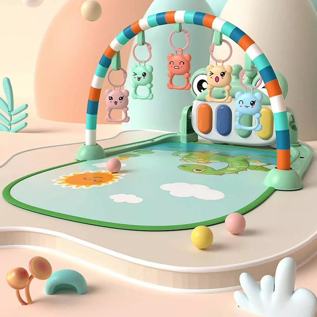 GIMNASIO BABYMINE PEDAL PIANO DINOSAURIO VERDE - 6