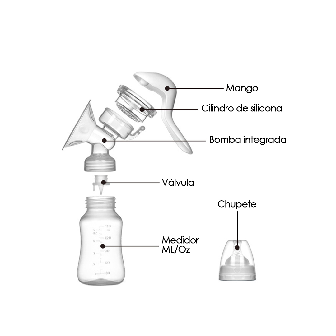 EXTRACTOR BABYMINE LECHE MANUAL BLANCO - 5