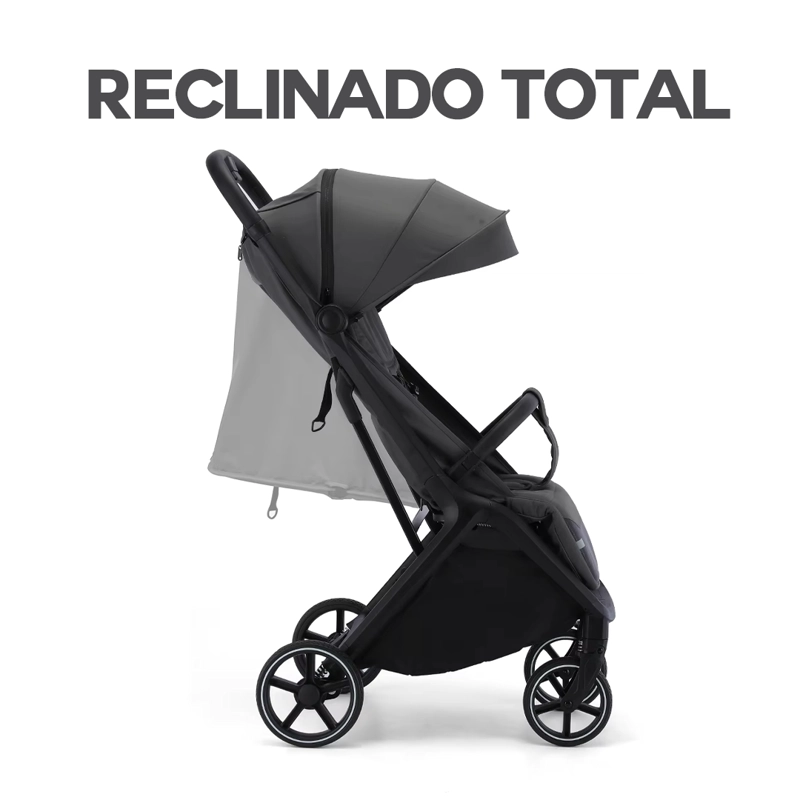 COCHE DE PASEO PLEGADO AUTOMÁTICO S1 NEGRO - 3