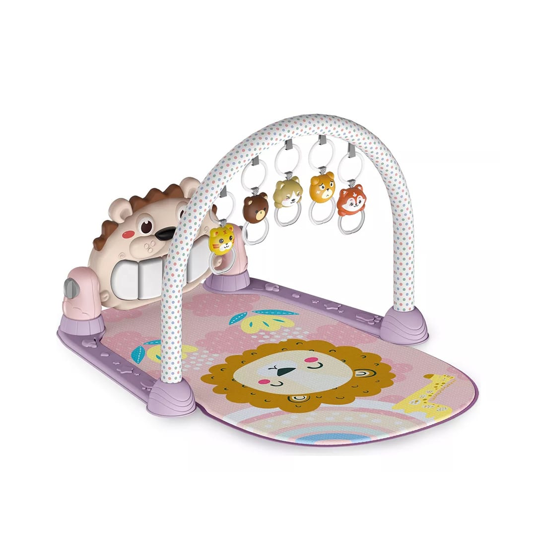 GIMNASIO PEDAL PIANO LEÓN ROSADO - BABYMINE - 4