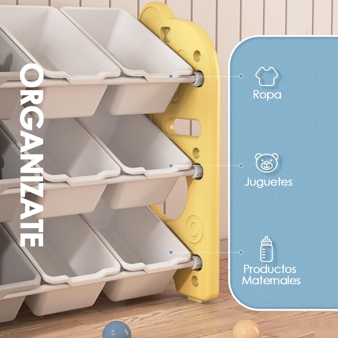 ORGANIZADOR DE JUGUETES 4 NIVELES - BABYMINE - 2
