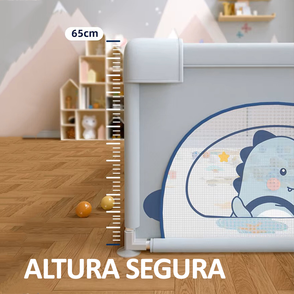 CORRAL DE JUEGOS PARA BEBE S 1.2 X 1.8 M GRIS - BABYMINE - 6