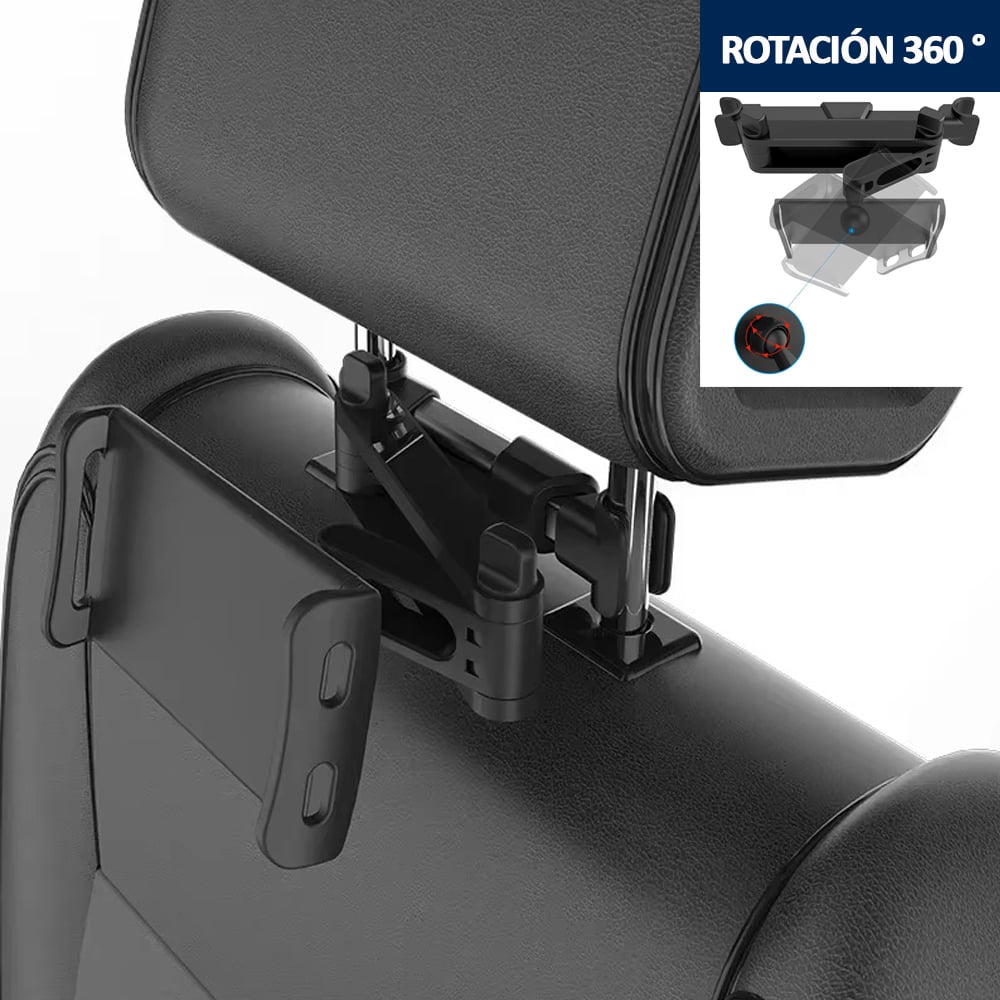 SOPORTE PARA TABLET Y TELE FONO EN AUTO – IDEAL PARA VIAJES CON NIÑOS - 4