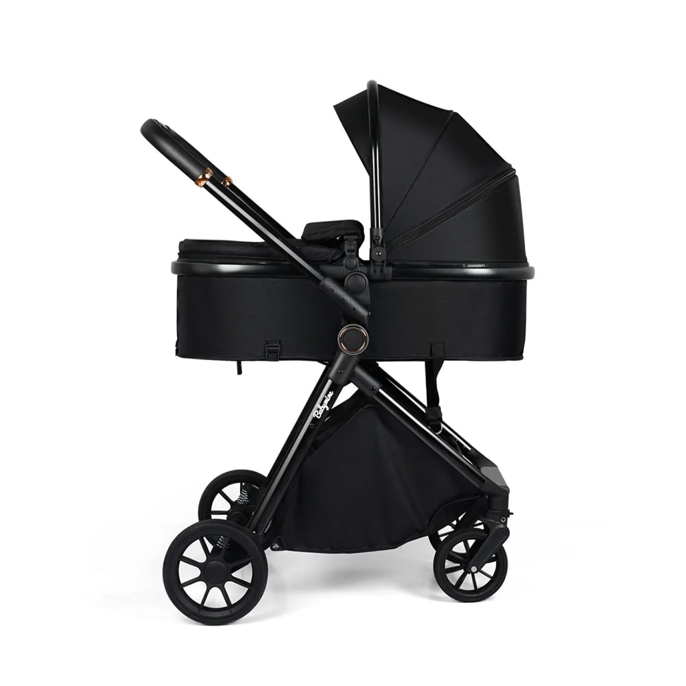 COCHE DE BEBE  Y SILLA NIDO BOLSO PRIME NEGRO – BABYMINE - 6