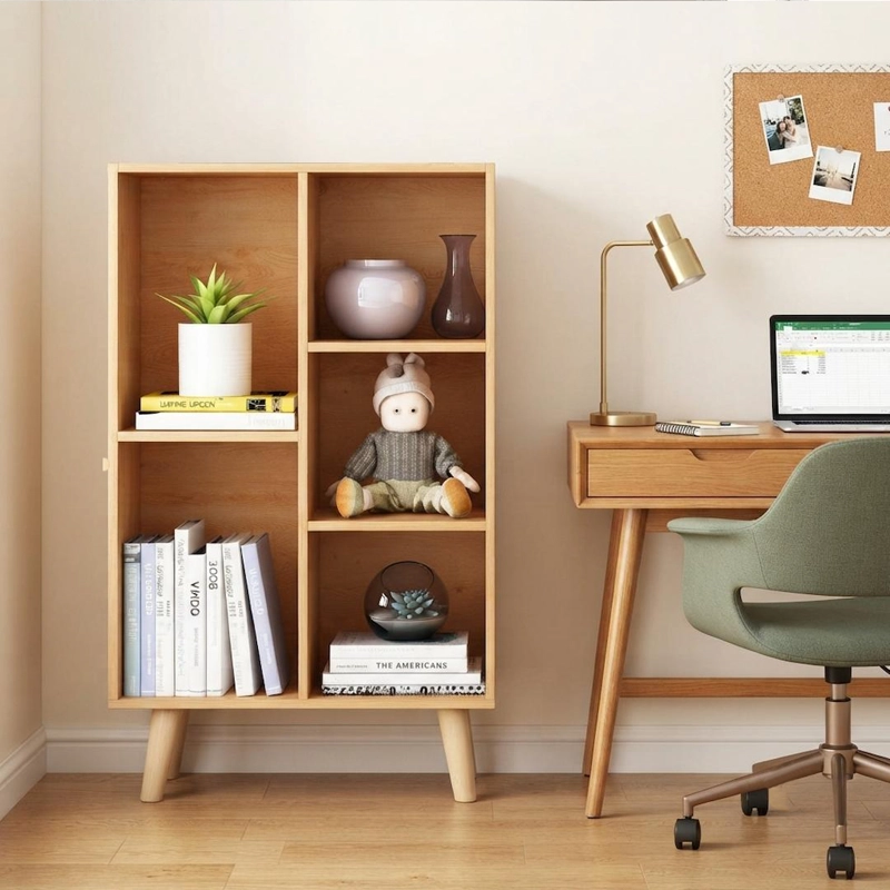 ESTANTE LIBRERO ESTILO NORDICO 92 × 50 × 24 CM - 7