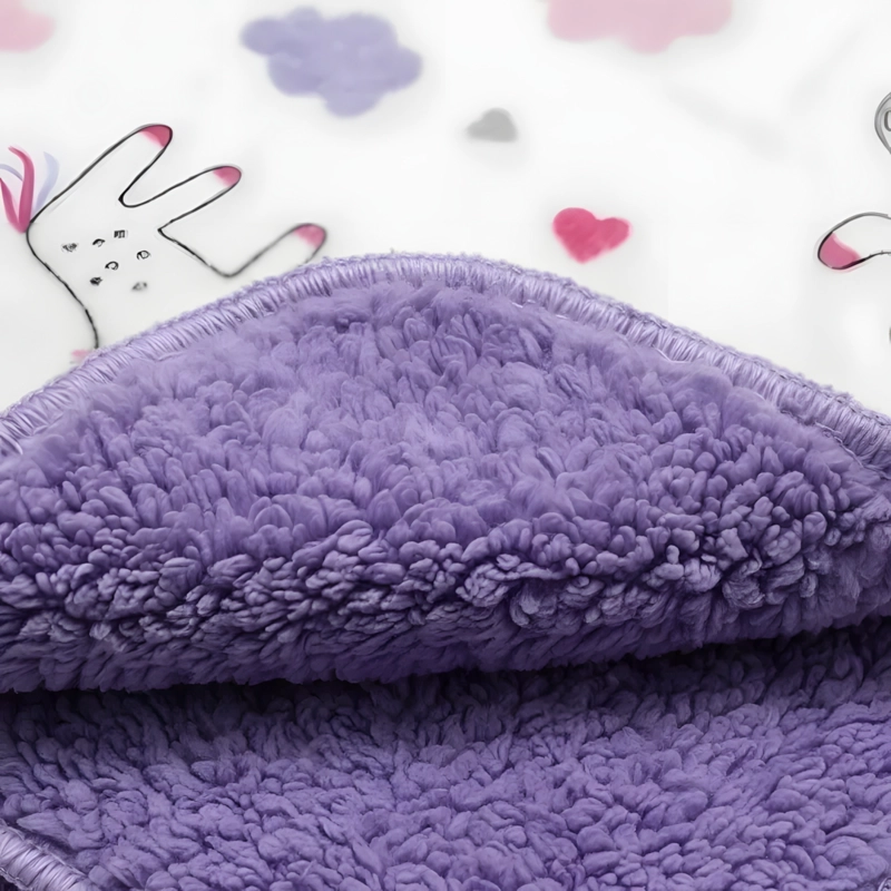 MANTA FRAZADA PARA BEBE DISEÑOS - LILA - BABYMINE - 7