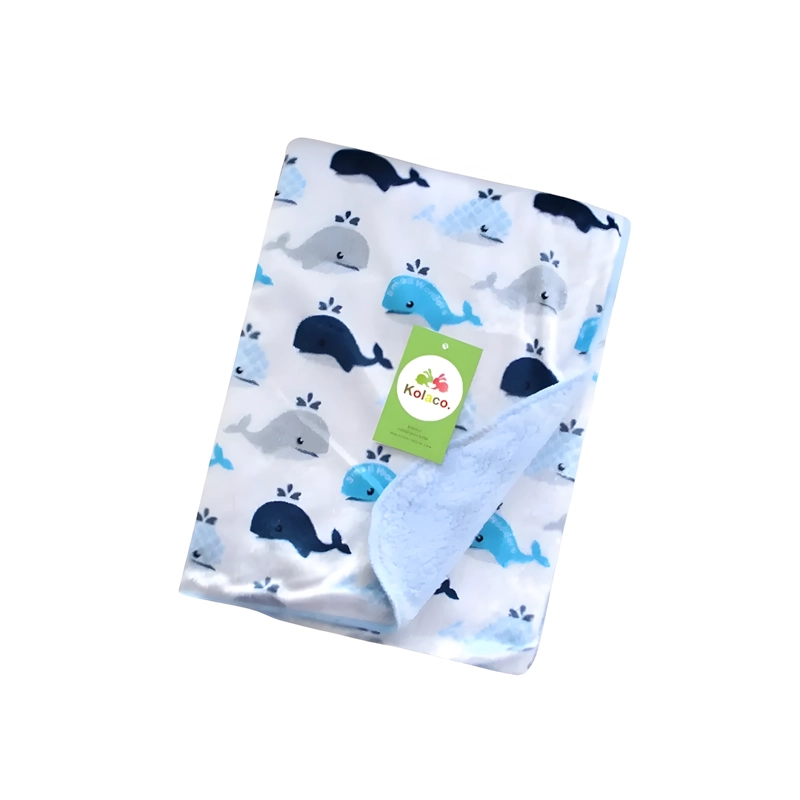 MANTA FRAZADA PARA BEBE DISEÑOS - AGUA - BABYMINE - 1