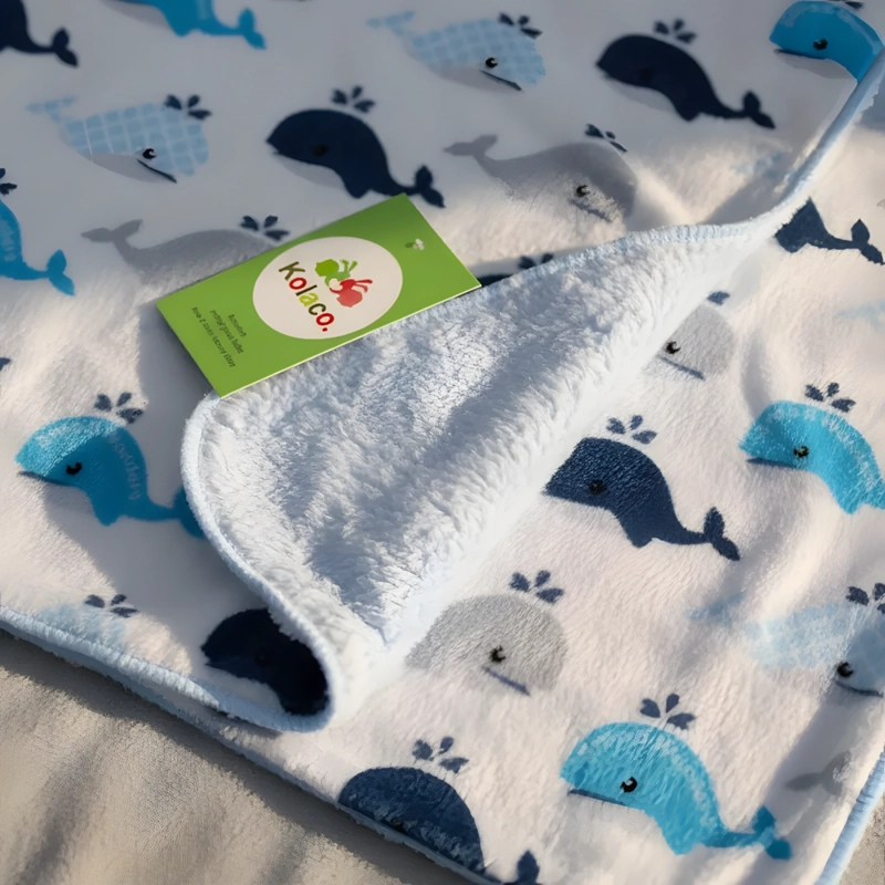 MANTA FRAZADA PARA BEBE DISEÑOS - AGUA - BABYMINE - 3