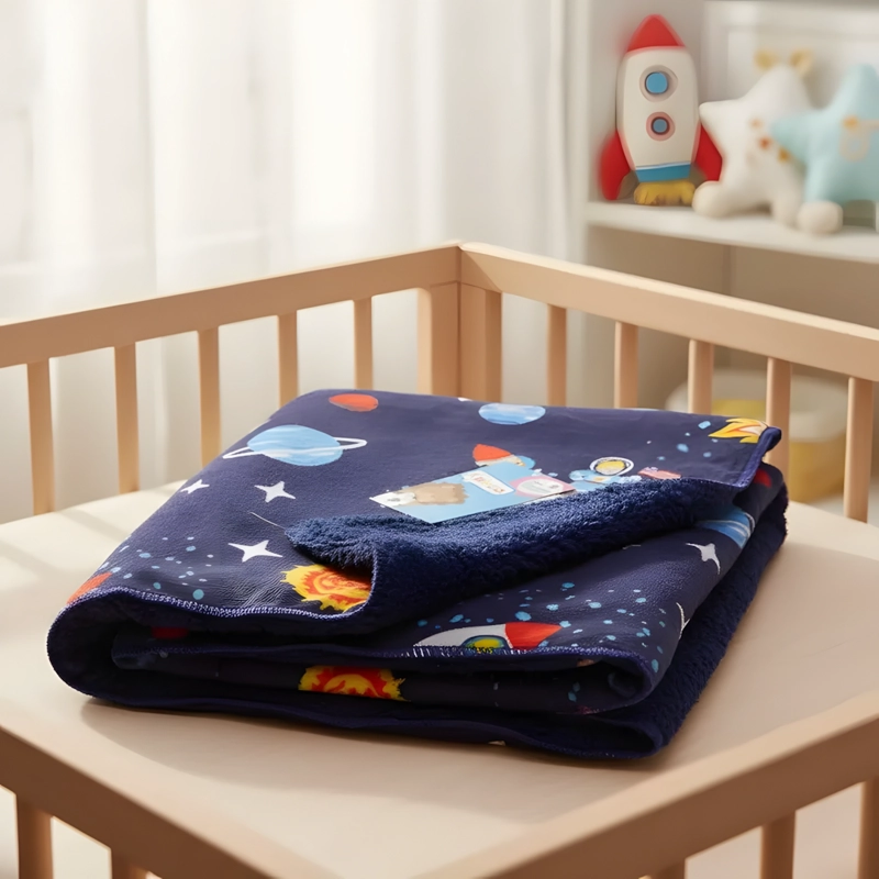 MANTA FRAZADA PARA BEBE DISEÑOS - UNIVERSO - BABYMINE - 3