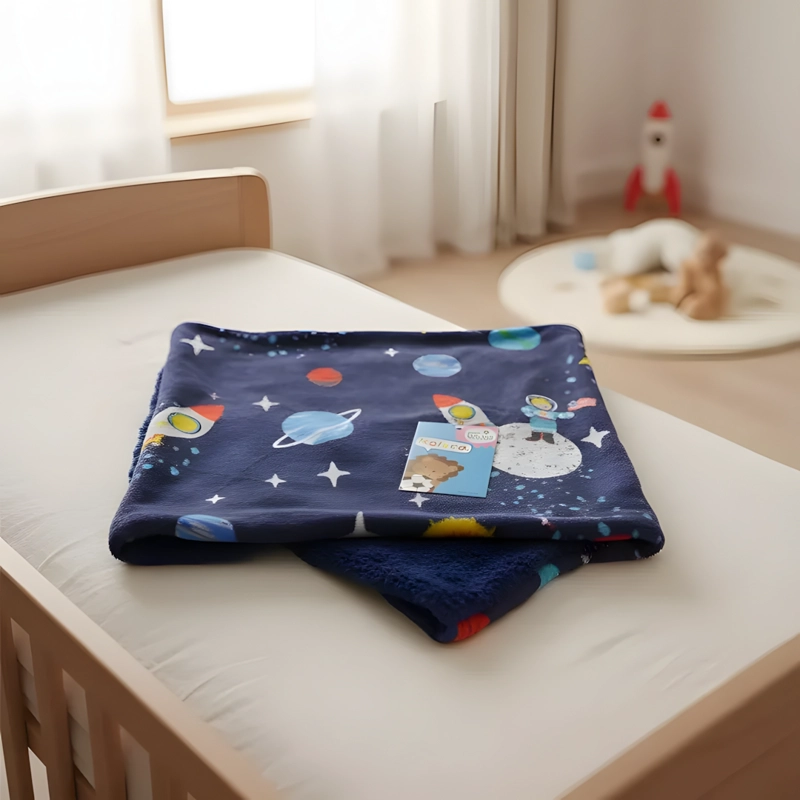 MANTA FRAZADA PARA BEBE DISEÑOS - UNIVERSO - BABYMINE - 4
