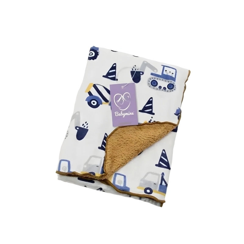 MANTA FRAZADA PARA BEBE DISEÑOS - AZUL - BABYMINE - 1