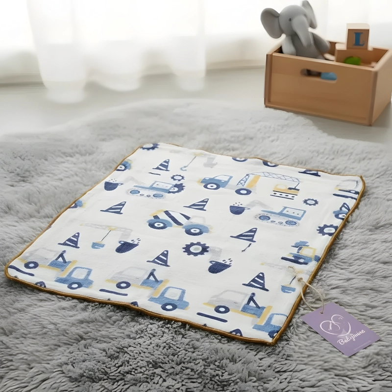 MANTA FRAZADA PARA BEBE DISEÑOS - AZUL - BABYMINE - 8