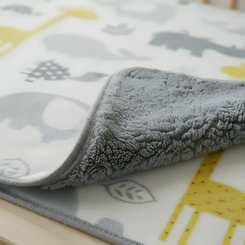 MANTA FRAZADA PARA BEBE DISEÑOS - GRIS CLARO - BABYMINE - 6